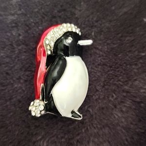 Christmas Penguin Brooch